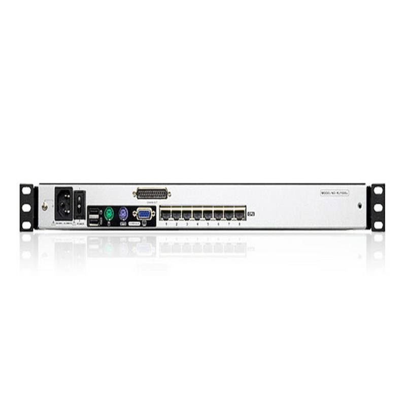 ATEN 8Port Cat 5 Dual Rail 17" LCD KVM Switch with DaisyChain Port
