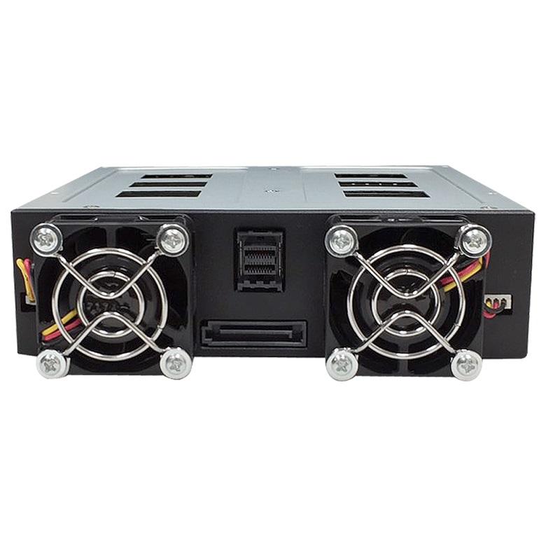 1 x 5.25" to 4 x 2.5" 12G + 6G SAS/SATA Hard Drive Backplane Caddy Hot